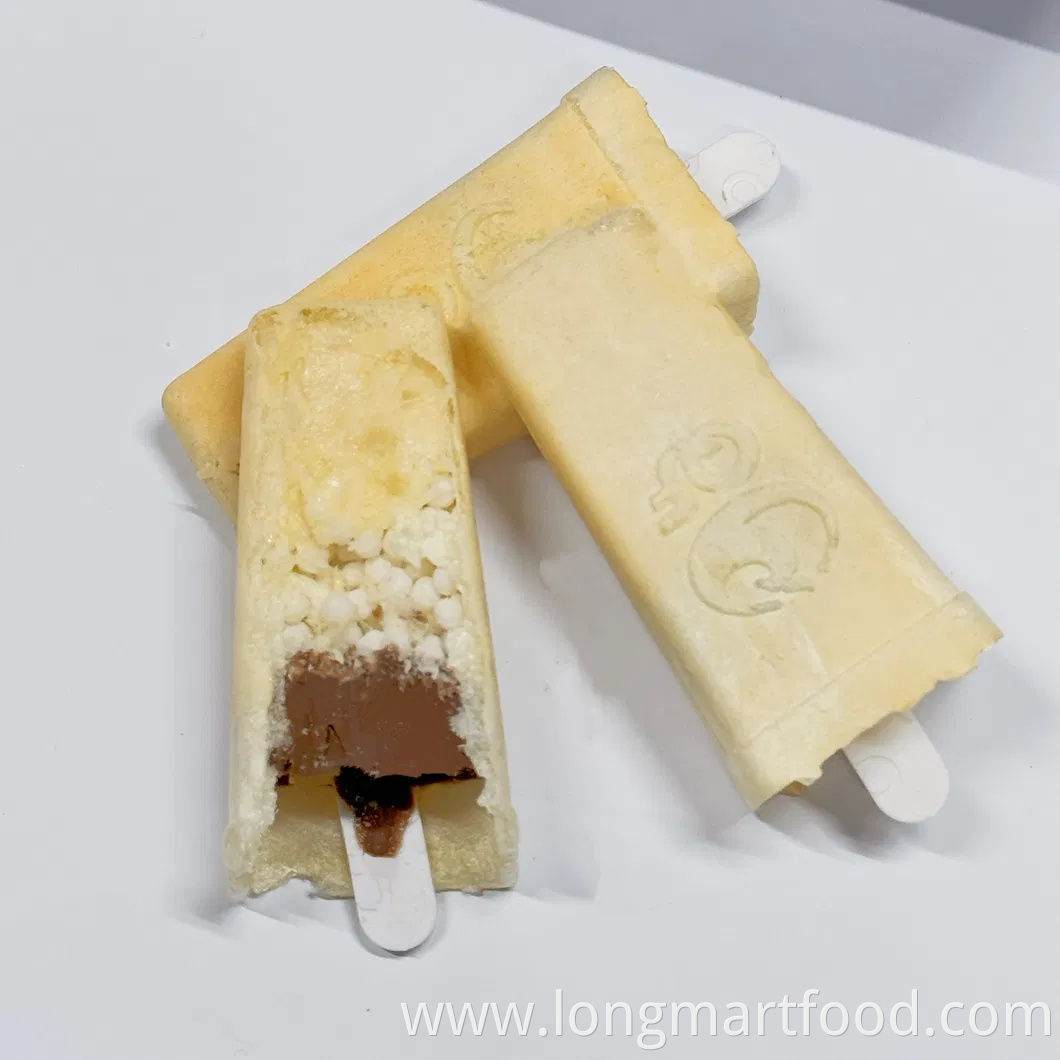 Popsicle-Shaped Filled Ice Cream Candy Candy Biscuit and Chocolate